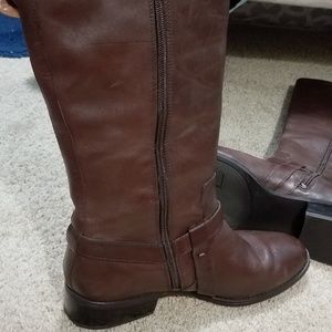 Dark Brown Real Leather Ralph Lauren Boots